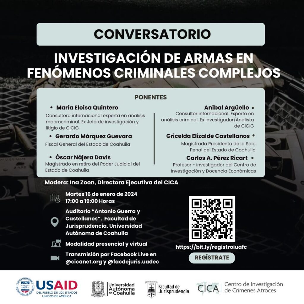 Conversatorio Armas investigación de armas fenómenos críminales complejos