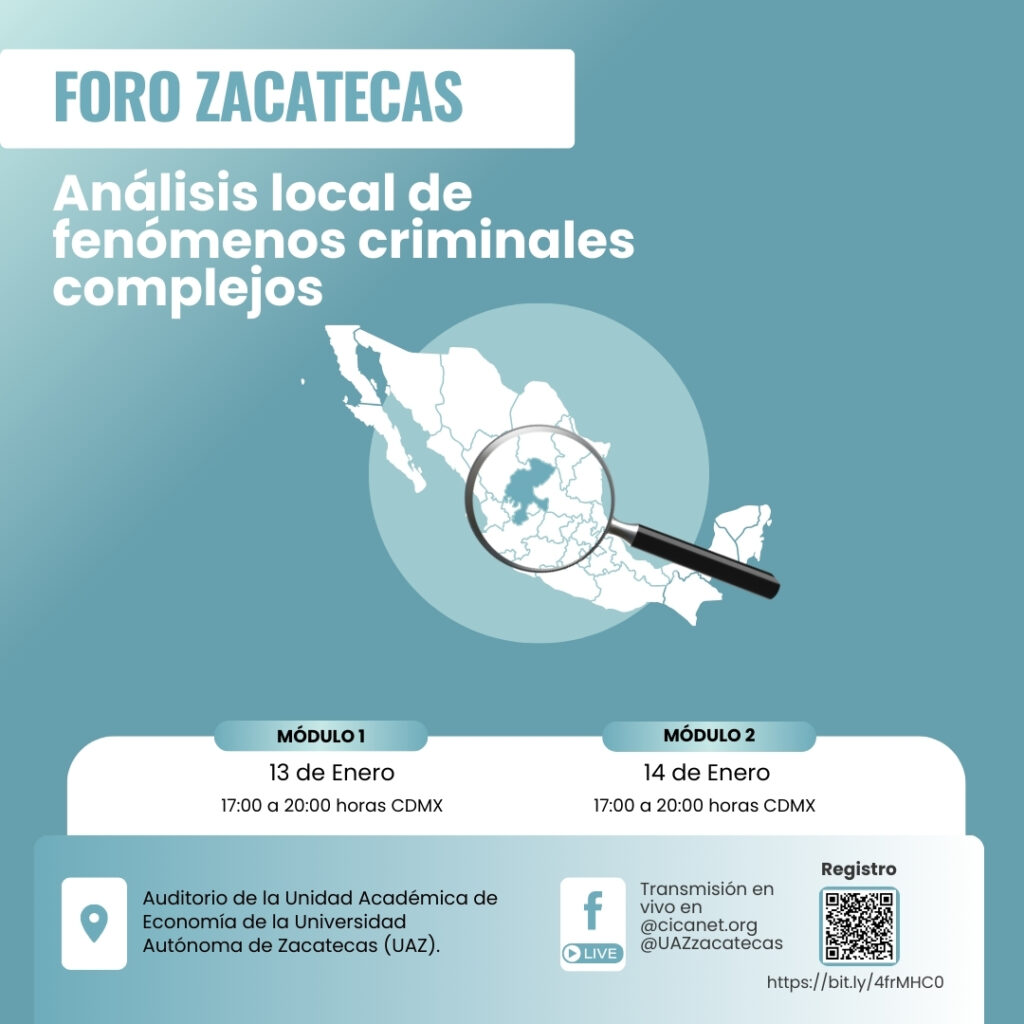 Cartel general del programa del Foro Zacatecas; EMDAL